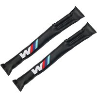Sporty Carbon Fiber Style Car Seat Gap Leakproof Pad Protective Seat Slot Cover Cushion Interior Decor Parts For BMW E36 E64 E85