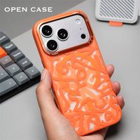For iPhone 17Promax Matte Graffiti Magsafe Phone Case Magnetic Wireless Charging Alloy Lens Shockproof Cover for Iphone 17 17pro