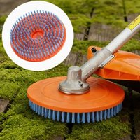 Wire Bristles Lawn Mower Cleaning Brush Nylon Brush Threaded Version Garden Tool Brush Cleaning Accessory Loose Soil