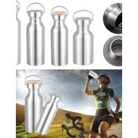 AliExpress NONE Portable Stainless Steel Bicycle Water Bottle Sports Fitness Single Walled Vacuum Insulated Metal Flask