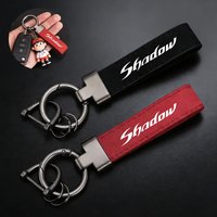 Logo Alloy Keyring car Suede Leather Keychain For Honda Shadow VT600 VT750 VT1100 VT400 VT125 VT 125 600 750 1100 400