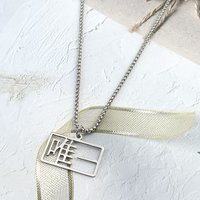 Thai Drama Never Let Me Go Nuengdiao Kiattrakulmethee Pondphuwin Cosplay Necklace Unisex Couple Pendant Jewelry Accessories Gift