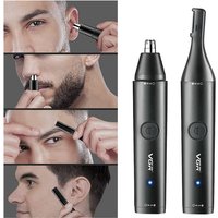 Original VGR Ear Eyebrow Nose Hair Trimmer Electric Beard Grooming For Facial & Body Stubble Trimmer For Men Rechargeable Kit