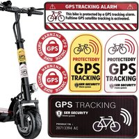 AliExpress 1/2sets GPS Anti Theft Alarm Sticker Reflective Warning Decal for Road Bike Scooter Motorcycle Bicycle Security Accessory