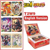 KAYOU Genuine Naruto Sreies2 T2W9 T4W6 English Version Booster Box Anime TCG Rare CR Ninja World Collection Cards Kids Toy Gift