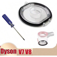 Dust Container Lid Bucket Floor Cover & Sealing Ring for Dyson V7 V8 SV10 SV11 Vacuum Cleaner Dust Cup Replacement