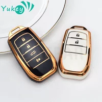 TPU Car Key Fob Cover Case For Toyota RAV4 Highland Hilux Fortuner Land Cruiser Camry Coralla Crown Protector Holder Shell