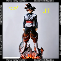 JT Studio Dragon Ball Z Black Goku Super Saiyan 3 37CM/13.39IN Movable PVC Action Figure Anime Statue Collectible Model Gift