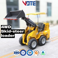 Multi Function Mini Skid Steer Loader with Optional Attachments Bucket Fork Auger for Construction Agriculture Landscaping