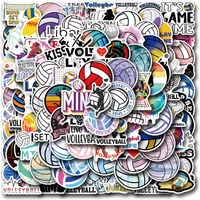 AliExpress GOGOTU 110PCS Volleyball Cartoon Stickers Ball Sports Graffiti Sticker Luggage Laptop Phone Guitar Car Bike Decals Kids Toys