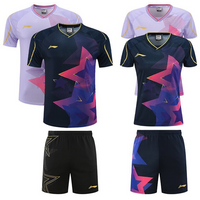 New Table Tennis Sportswear Badminton Short-sleeved Tops Competition Suits T-shirts Breathable Sweat-absorbent Deodorant