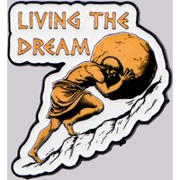 "Living The Dream" Enamel Pin Mythology Brooch Pines Lapel Pins Badge on Backpack Clothing Accessories Fashion Jewelry Gifts