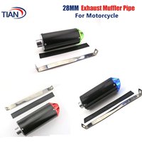 28MM Exhaust Muffler Pipe For CRF XR KLX SSR Thumpstar Lifan 50cc 110cc 125cc 140cc Pit Dirt Bike ATV Quad 4 Wheel Motorcycle