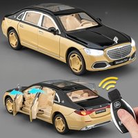Scale 1:24 S680 Sports Car Model Toy Door Opened Pull Back Shock Absorption Vehicles Models Toys Simulation Metal Ornament