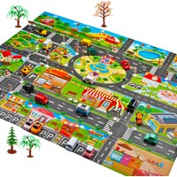 Children's toys parking scenes big map traffic lights playing house transportation cars game mats