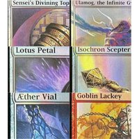 Foil "Sensei's Divining Top/Ancient Tomb" TCG Magical Proxy Cards Top Quality Proxy Gathering Board Playing Game Trading Cards
