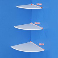 【New】3PCS Floating Corner Shelf Wall Mounted Storage Rack Bookshelves Home Furniture Decor Floating Corner Shelf