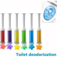 1/6pcs Flower Aromatic Toilet Cleaner Gel Deodorant Air Freshener Needle Detergent Bathroom Closestool Deodorant WC Cleaning