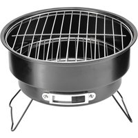Portable Round Barbecue Grill Small Outdoor Circular Ice Pack Stove Grill Set with Handle for Home Kitchen BBQ Picnic Camping