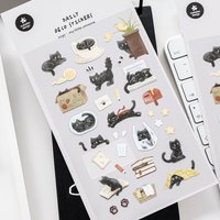 Korean Import Suatelier My Little Universe Cat Paper Sticker Scrapbook Decoration Stationery DIY Stickers School Office Supply