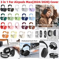 3 in 1 for Apple AirPods Max (USB-C/Lightning) 2024/2026 Silicone Accessory Anti-drop Case For Airpods Max 2024/2020 Cover Funda