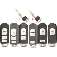 jingyuqin 2/3/4 Buttons For Mazda X-5 Summit Axela Atenza M3 M6 M2 CX-7 CX-9 Remote Smart Case Key Shell Fob Replacement