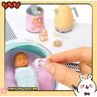 Miniverse Real Baby Mini Doll Diy Model Miniature Babyfood Surprise Blind Box Mini Kitchen Set Birthday Gift