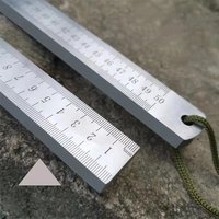 Stainless Steel Heavy Duty Ruler Multifunctional Hard And Thicken Metal Rulers For Architects Engineers Perfect Straight Edge