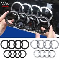1PCS ABS Car Front Rear Badge Emblem Decoration Sticker For Audi Sline A1 A2 A3 A4 A4L A5 A6 A7 A8 A8L TT Q1 Q2 Q3 Q4 Q5 Q6 Q7