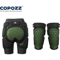 AliExpress COPOZZ Sports Protective Gear Set Skateboard Adult ESA Sponge Thicken Impact-resistant Bicycle Women Men Ski Knee And Hip Pads