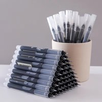 6Pcs/set Quick-drying 0.5mm Roller Pen Black/Red/blue ink Straight Liquid Rollerball Gel Pen for School Office Stationery Kawaii