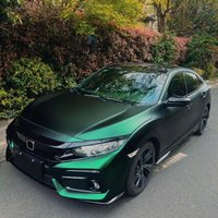 PET Matte Romance Chrome Ghost Venom Green Vinyl Wrap Roll Air-Release Self Adhesive Decal Sticker Motorbike Car Wrapping Foil