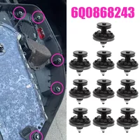 10Pcs Interior Auto Door Card Trim Panel Clips 6Q0868243 6Q08-68243 For Volkswagen VW Passat B6 2006 2007 2008 2009 2010 New
