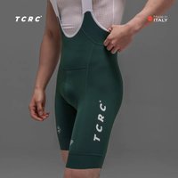TCRC Cycling Bibs Italy Elastic Interface Padded Men's Bicycle Shorts 7 Hours Riding Short High Tight MTB Clothing