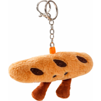 Cute Croissant Plush Keychain, Kawaii Cartoon Bag Charm Pendant for Women, Soft Cute Car Key Ring Accessory as Girl Gift