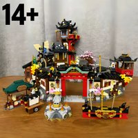 New Street Scene Series 15Th Anniversary Old Town Building Block Model Building Block Boy Assembly Toy Birthday Gift Christmas Gift