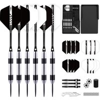 CyeeLife 24g Professional Dart Set 6PCS Steel Tip Darts Flights Anti-Fall Hard Dart Stainless Steel Dart Flying For Dartboard