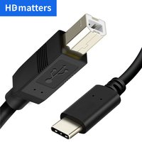 USB-C Printer Cable USB 2.0 USB C to Type B Cable Type C to Type B Printer Cord for Digital Piano,MIDI Keyboard,printer,Scanner
