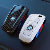 Carbon Fibre Car Key Cover Case Holder Protection Shell Bag For BMW M3 M5 F30 F20 F10 F18 F22 F01 X3 X4 F06 F02 Auto Accessories