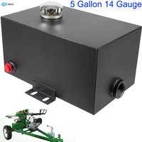 5 Gallon 14 Gauge Steel Hydraulic Fluid Reservoir Tank with Inlet 1-1/2" FNPT Port Outlet 3/4" FNPT Port Integral Mounting Foot