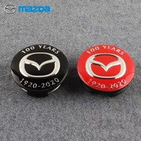 4pcs 56mm 100 Years Corporation Wheel Center Cap Logo Hub Cover Badge Emblem for Mazda 3 Axela BP CX-30 Accessories 2020-2023