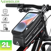 NEWBOLER Bicycle Bag Cycling Top Front Tube Frame Bag Waterproof 6.5 Inches Phone Case Storage Touch Screen MTB Road Bike Bag