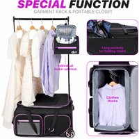 Large-capacity Business Trolley Travel Bag Carry-on Luggage Bag Laptop Bag with Clothes Drying Rack Multi-Functional Travel Case