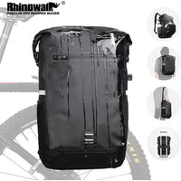 Bike Panier Bag Backpack 22/27L Waterproof Travel Cycling Bag Basket Bicycle Rear Rack Tail Seat Trunk Bags MTB Bike Accessories