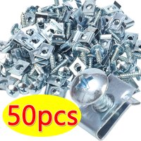 Motorcycles Iron U-Type Clip Anti-rust Protection Clips Screws Set Mudguard Modification Clips Car Self-tapping Screw Fastener