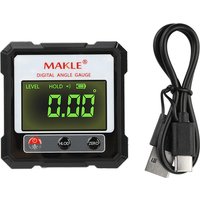 Mini Electronic Digital Protractor Magnetic Laser Inclinometer Professional Digital Display Angle Gauge Rechargable Level Tool