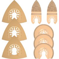 8/6/5PCS Oszillierende Multitool Dreieck Hartmetall Raspel Sägeblatt Schleifen Klinge Schleifen Füllstoffe Fliesen Keramik multitool Sägeblatt