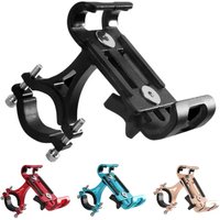 Bike Phone Holder Aluminum Alloy Anti-slip Bracket Metal Motorcycle GPS Clip Universal Cycle Bicycle Phone Stand