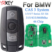 Car Remote Key for BMW CAS 3 System Z4 1/3/5/7 Series X5 X6 E60 E61 E70 E71 E87 E90 315LP 315MHz 433Mhz 868MHz 46 Chip Car Key