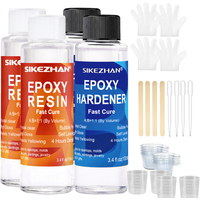 14oz Crystal Clear Epoxy Resin Kit, 1:1 Mix Bubble Free Anti-Yellowing Self Leveling Resin for Jewelry, Molds,Tumbler & DIY Gift